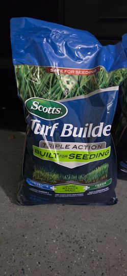 Scotts Turf Builder Triple Action Built for Seeding (2 Bags) – Brand New / Sealed