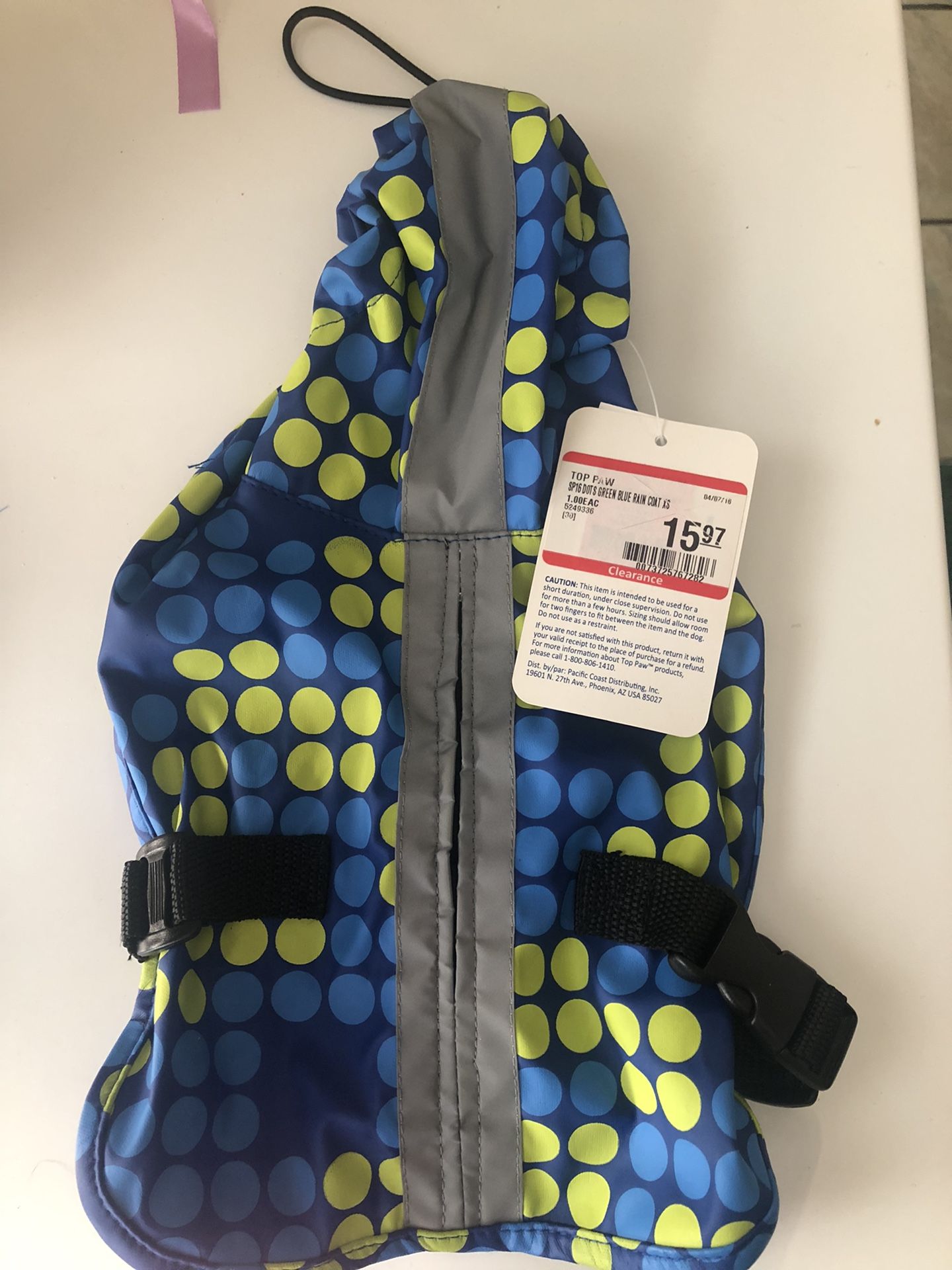 Dog Rain Coat Small