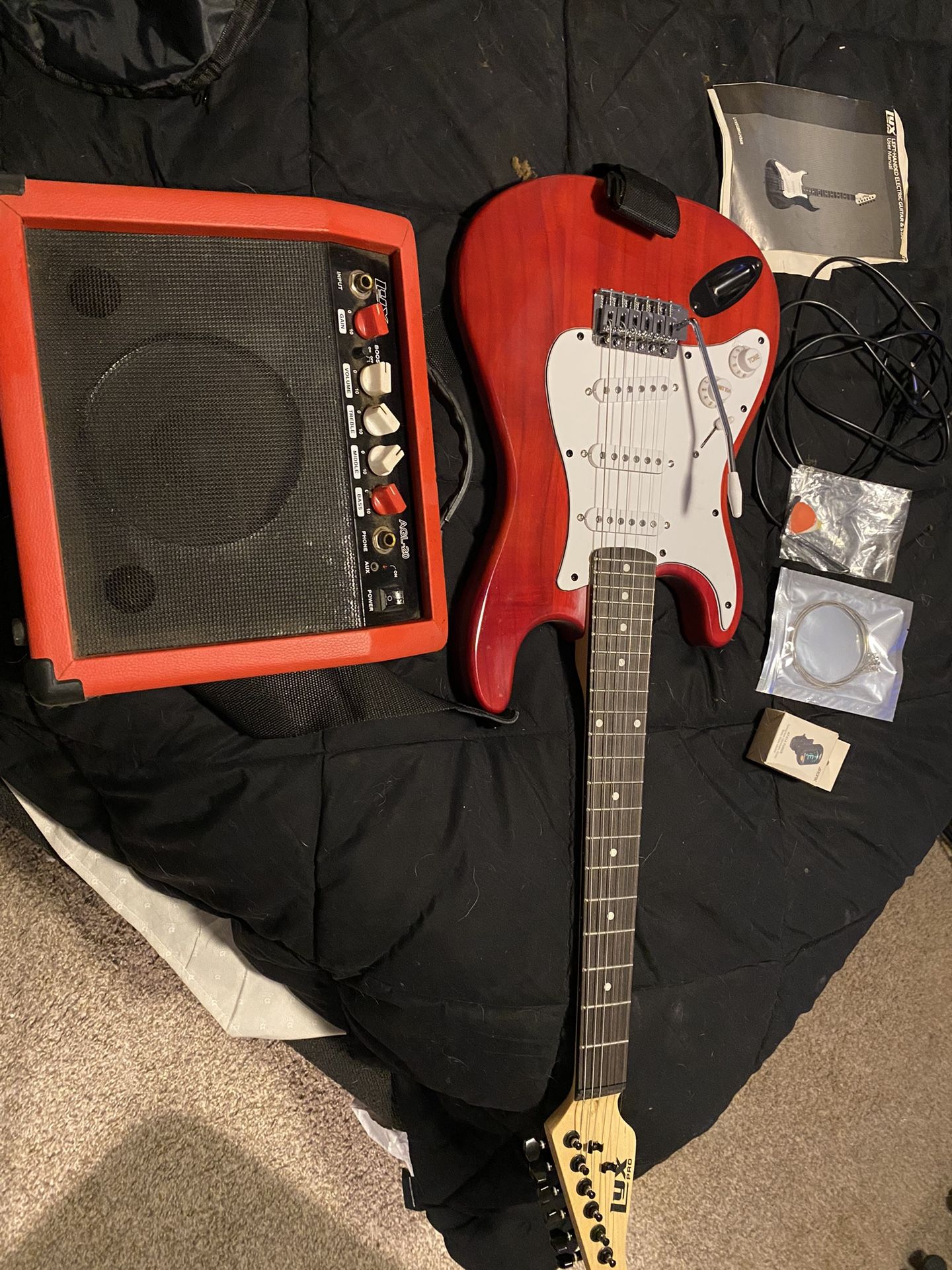 Guitar ( Lefty ) And Amp