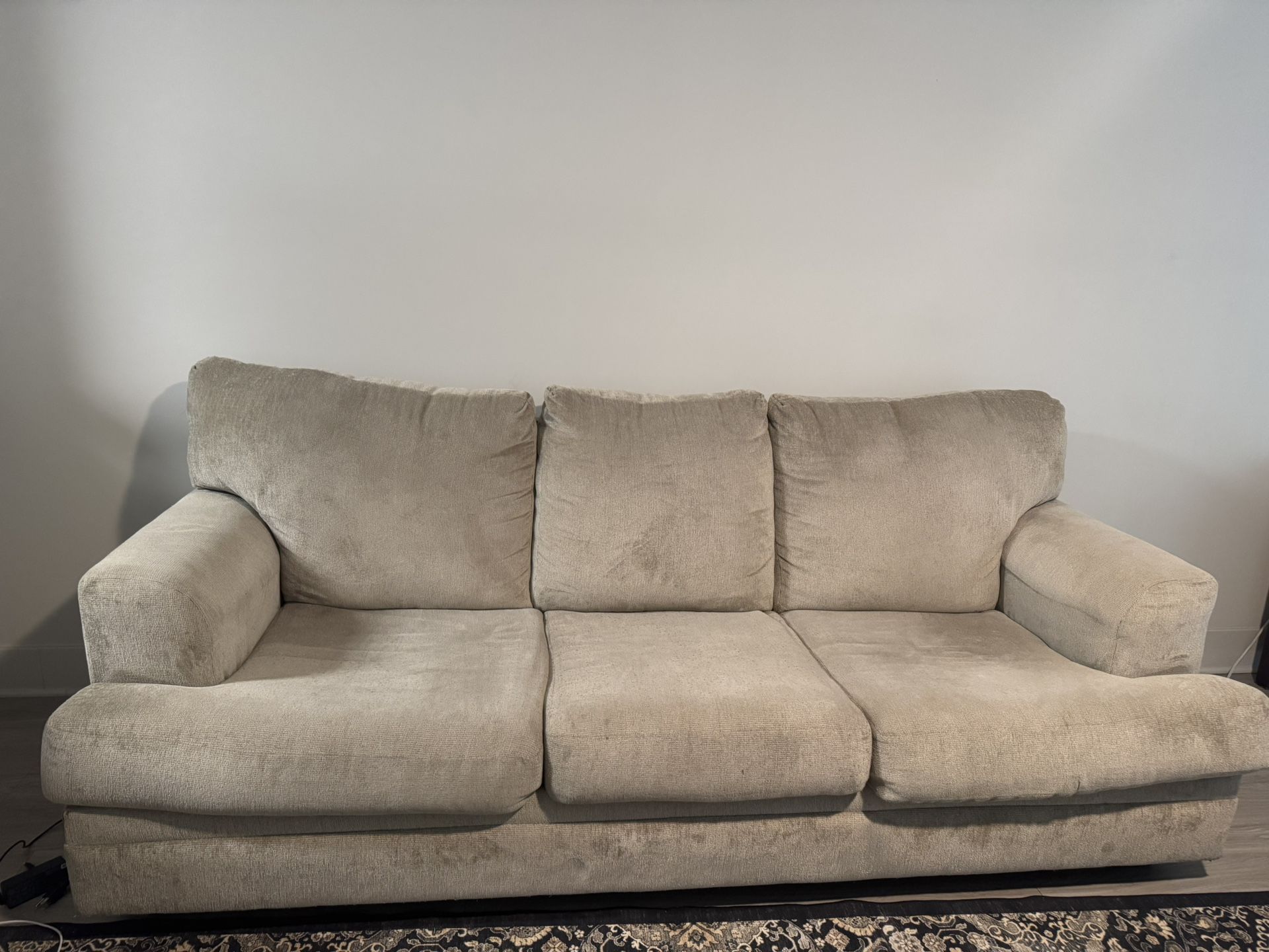 Beige 3 Seater Couch