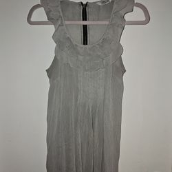 Sheer Ruffle Mini Dress Az S