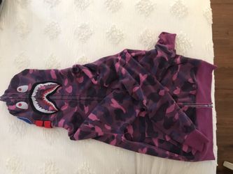 Bape purple hoodie