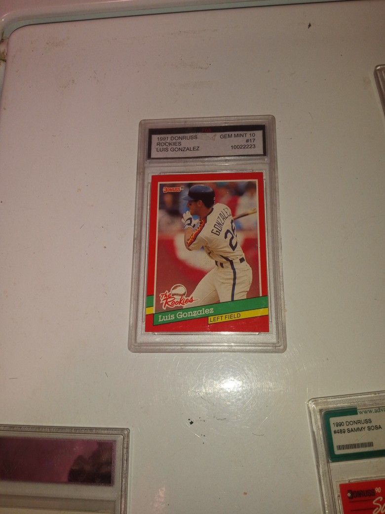 Louis Gonzalez 1990 Donruss Rookie Card 10 Gem Mint