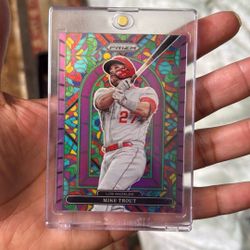 Mike Trout Stained Glass 