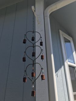 Heart wind chime