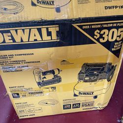 DEWALT 6 Gal. 18-Gauge Brad Nailer and Heavy-Duty Pancake Electric Air Compressor Combo Kit (1-Tool)