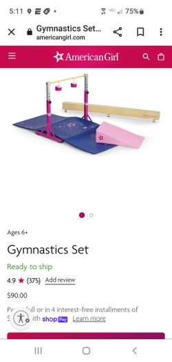 American Doll Gymnastics Set
