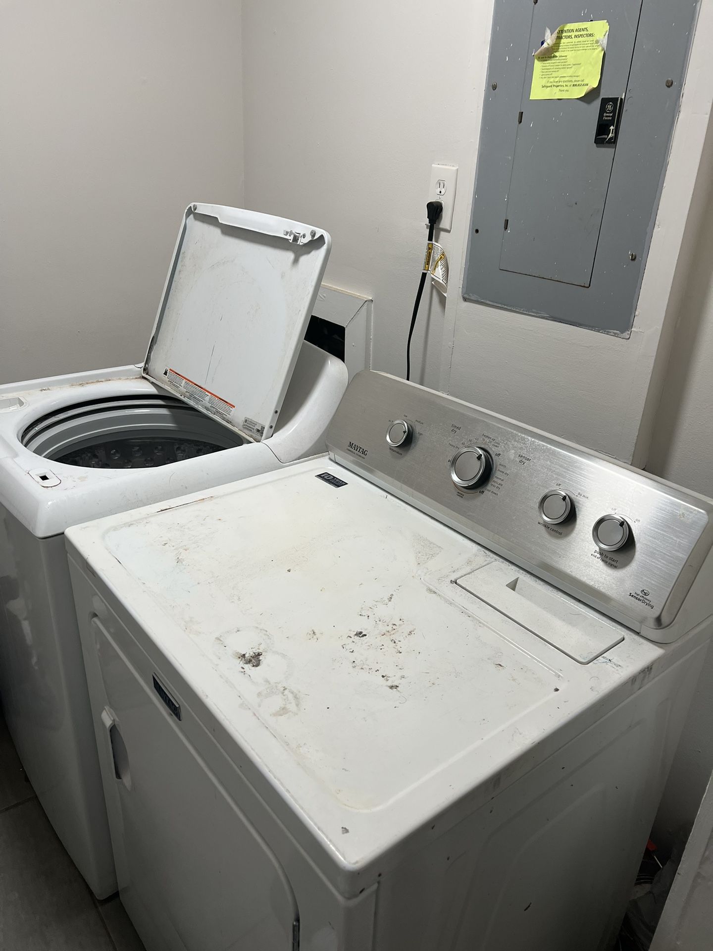 GE Washer And Maytag Dryer