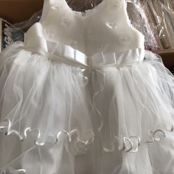 Children Dress Formal Red And White 