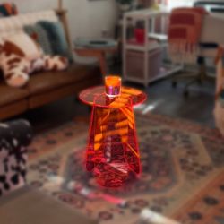 Pink Acrylic Table