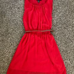 Women’s Red Knee Length Dress