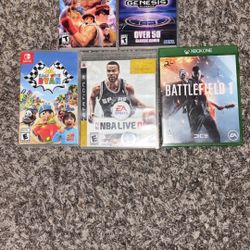PS3, Xbox1, Switch, and gameboy games!