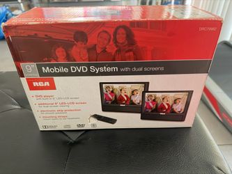 RCA 9” Dual Screen Portable DVD Player – Complete Set – Like New