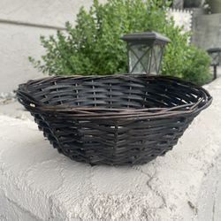 Round Black Basket