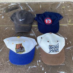 Vintage 90s Sports Hat Bundle 