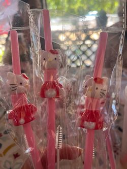 Hello Kitty Straws