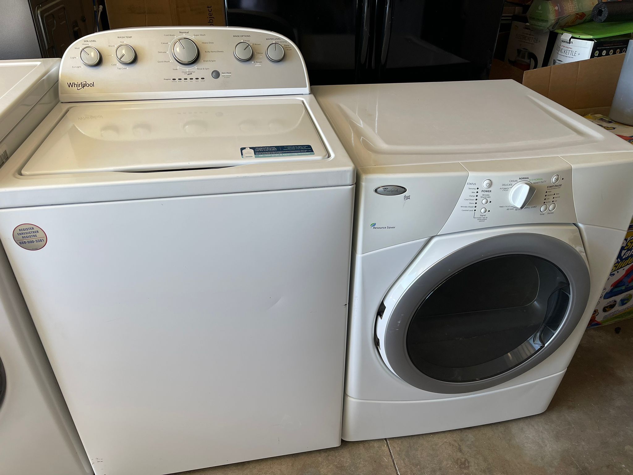 Whirlpool Set Washer And Dryer 