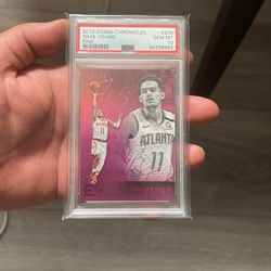 Trae Young Pink Holo Psa 10