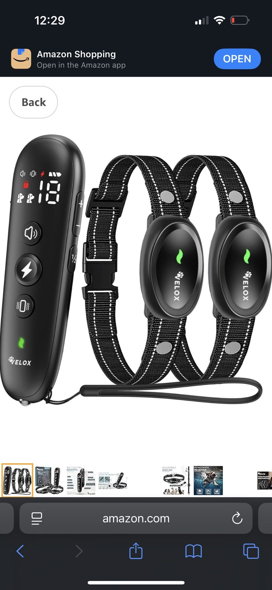 Dog Collar | Anti-Bark Dog Training Collar | Dog Collar | LED LIGHT Collar | Shock Collar | Vibration Collar | Obedience Trainer | 3in1 Modes: Sound,