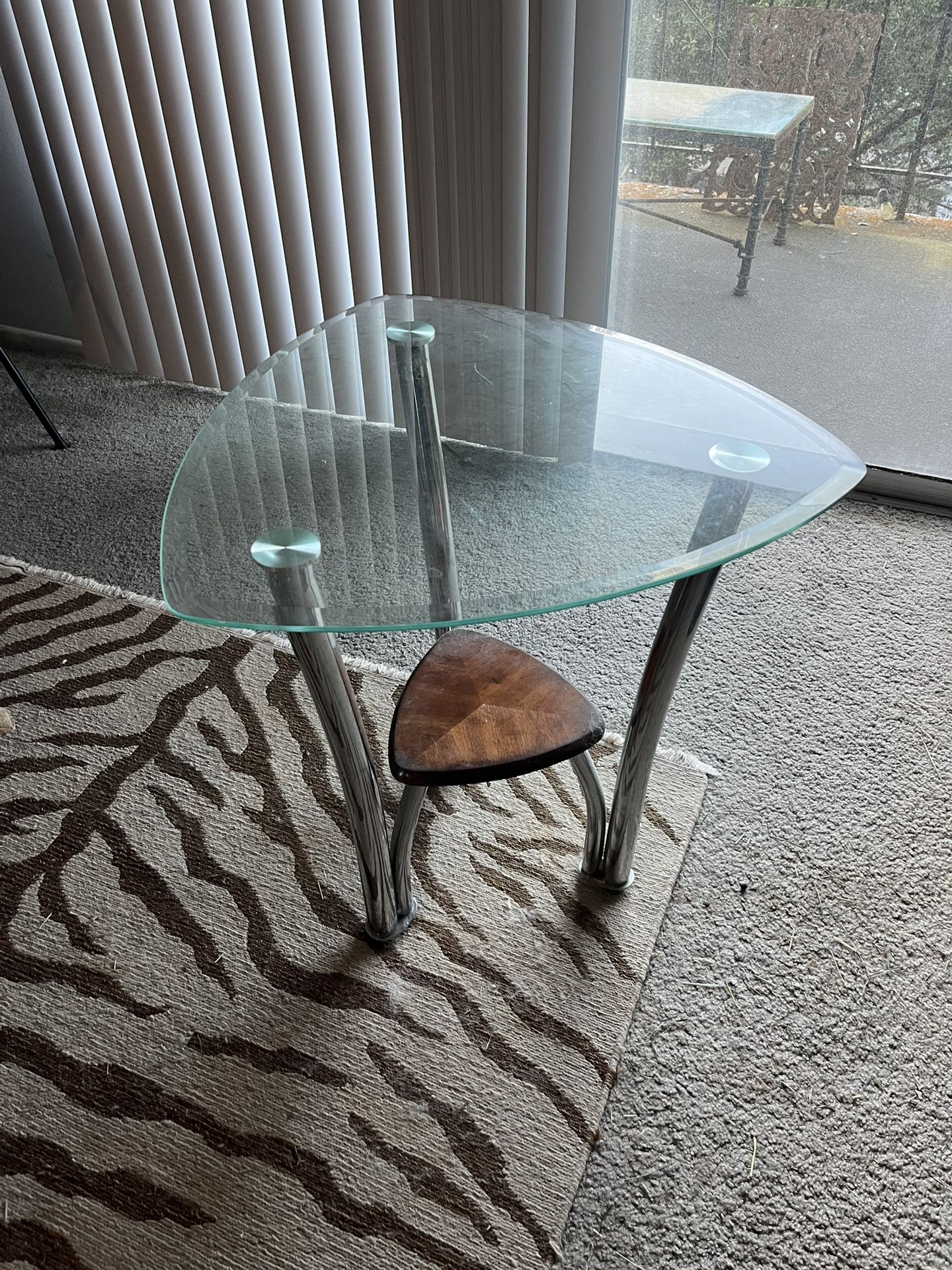 Glass Side Table