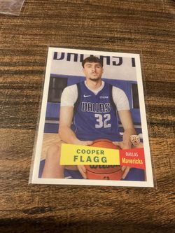 2025 Topps Living Set Cooper Flagg Rookie basketball card Dallas Mavericks Superstar Rookie of the Year Favorite
