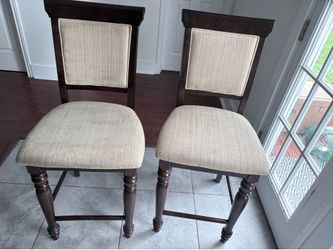 2 counter height dinning chairs