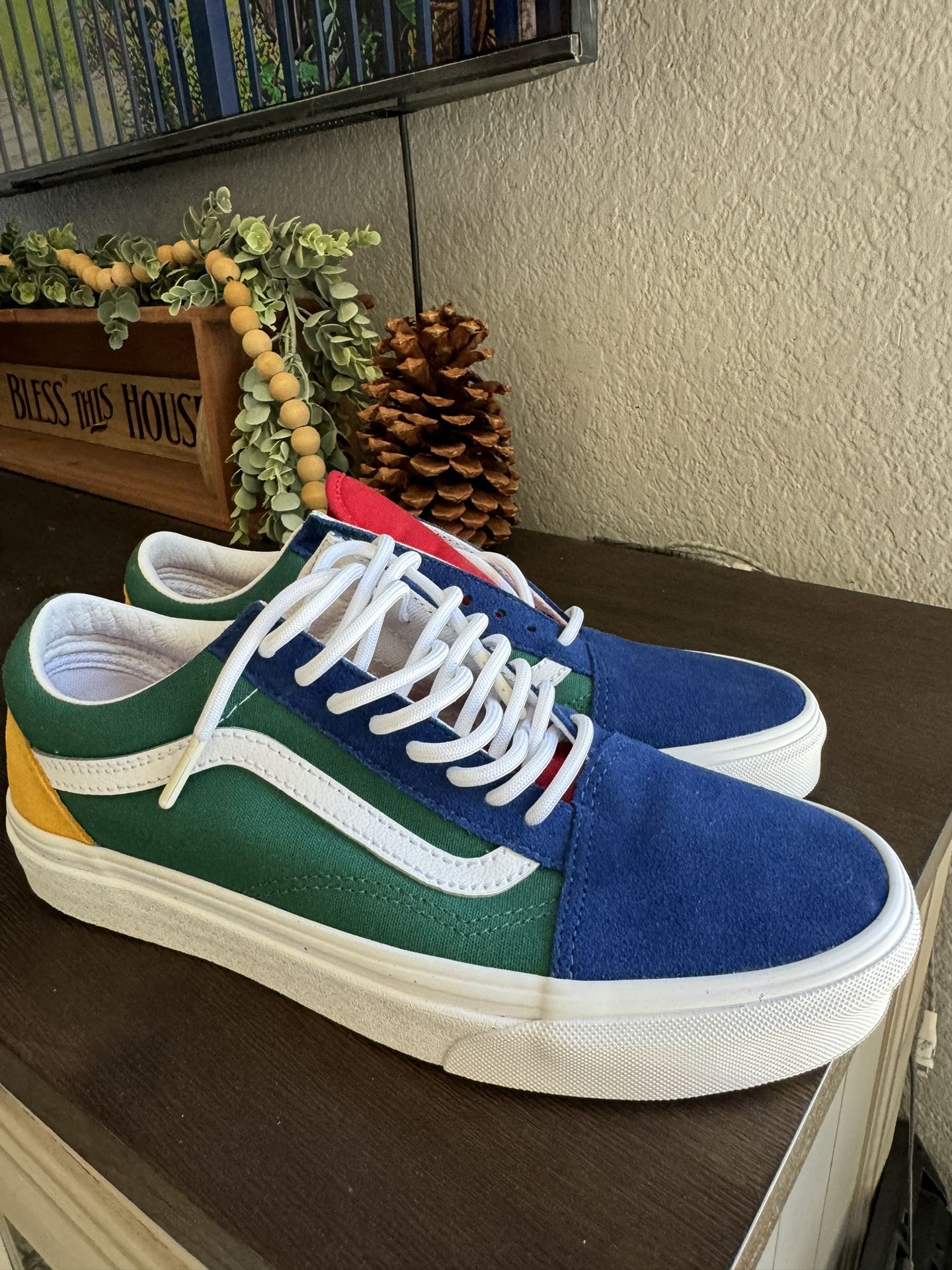 Brand New Old Skool Vans Multi Color Men Size 8 Women 9.5
