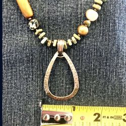 Necklace Howlite N1786 Brass/Silver Silpada Necklace .925 Sterling Silver Mothers Day Gift New beautiful