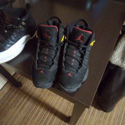 Both pairs of Jordans 12's & 6 Rings