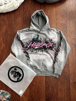 Gray Hellstar Hoddie