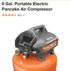 Ridgid 6 Gallon Pancake Air Compressor