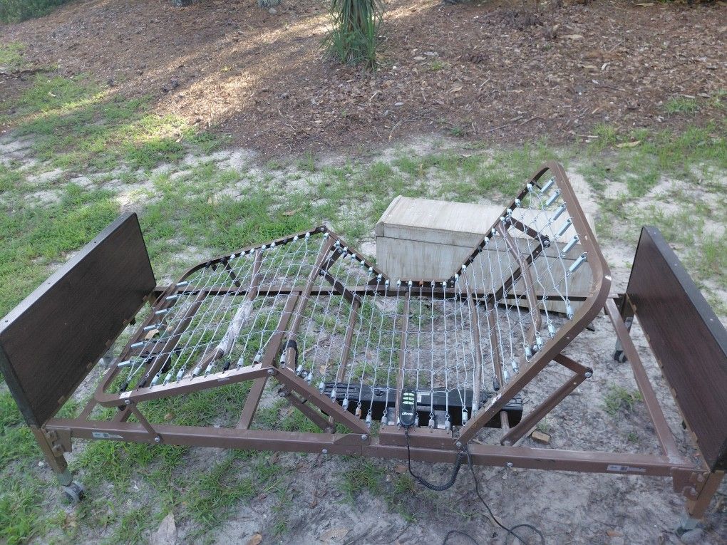 Electric bed with remote