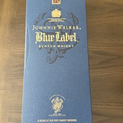 Johnnie Walker Blue Box & Empty Bottle 