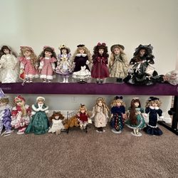 AUTHENTIC, CERTIFIED Porcelain Dolls