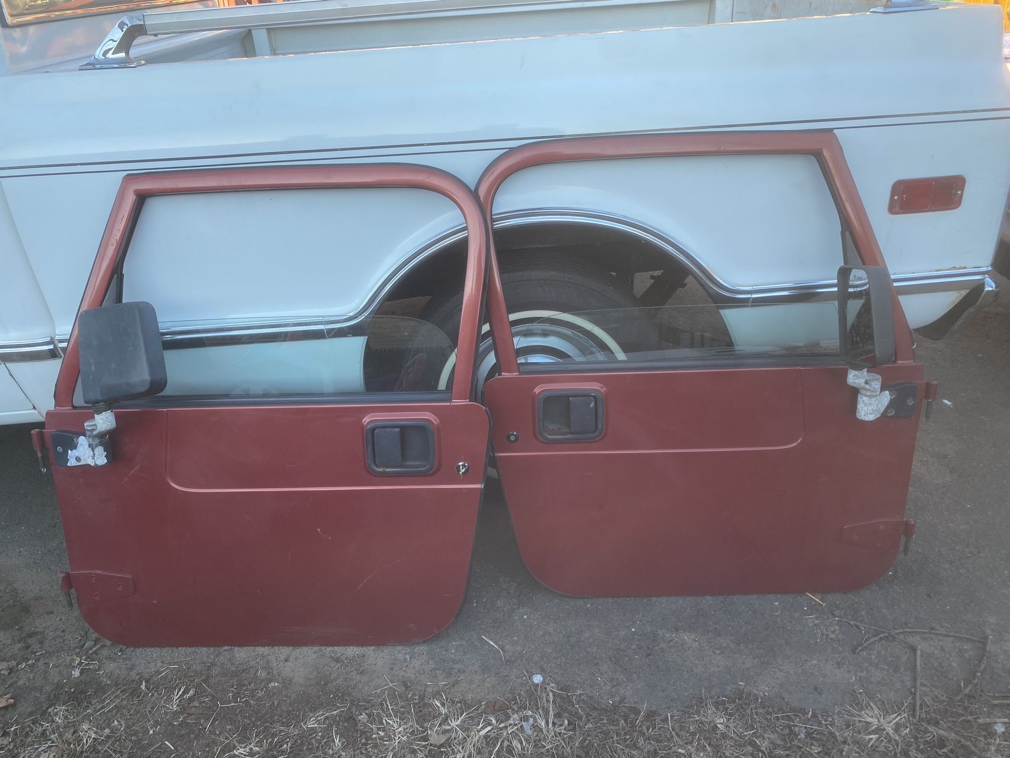 Full Hard Steel Doors For Jeep TJ Chili Pepper Red Pea Paint Code