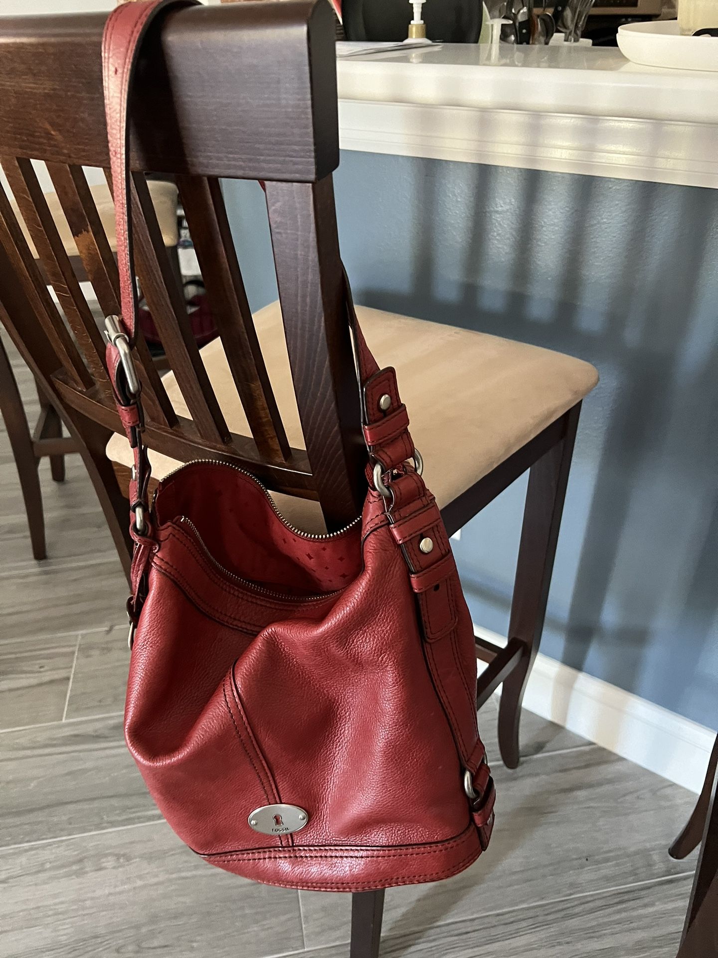 Fossil Red Handbag