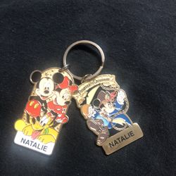 Disney Key chain Says Natalie On It