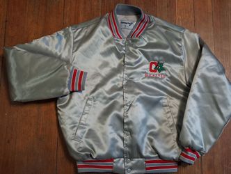 Ohio State vintage satin material Stitched Logo button up