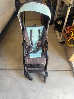 Folding double stroller