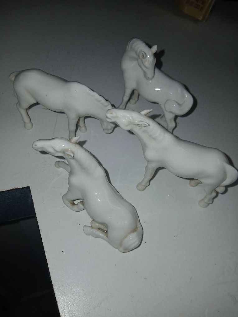 Antique Porcelain Horses