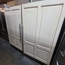 Subzero 72” panel ready freezer and fridge