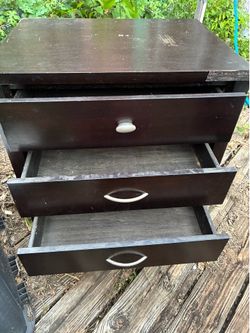 Three Drawer Night Stand.    South Austin.