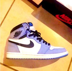 Nike Michael Jordan Air Force1 High7 University Blue White Sneakers Basketball Sports Shoes