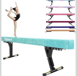 FBSPORT 8FT Adjustable Balance Beam Gymnastics Training Beam With Legs