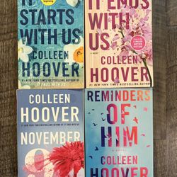 Colleen Hoover Books (Lot of 4)