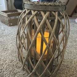 Kalalou grey willow lantern