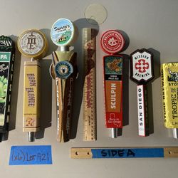 🎁 (6) Beer Tap Handle Lot Elysian Pizza Port Stone Sculpin Mission 