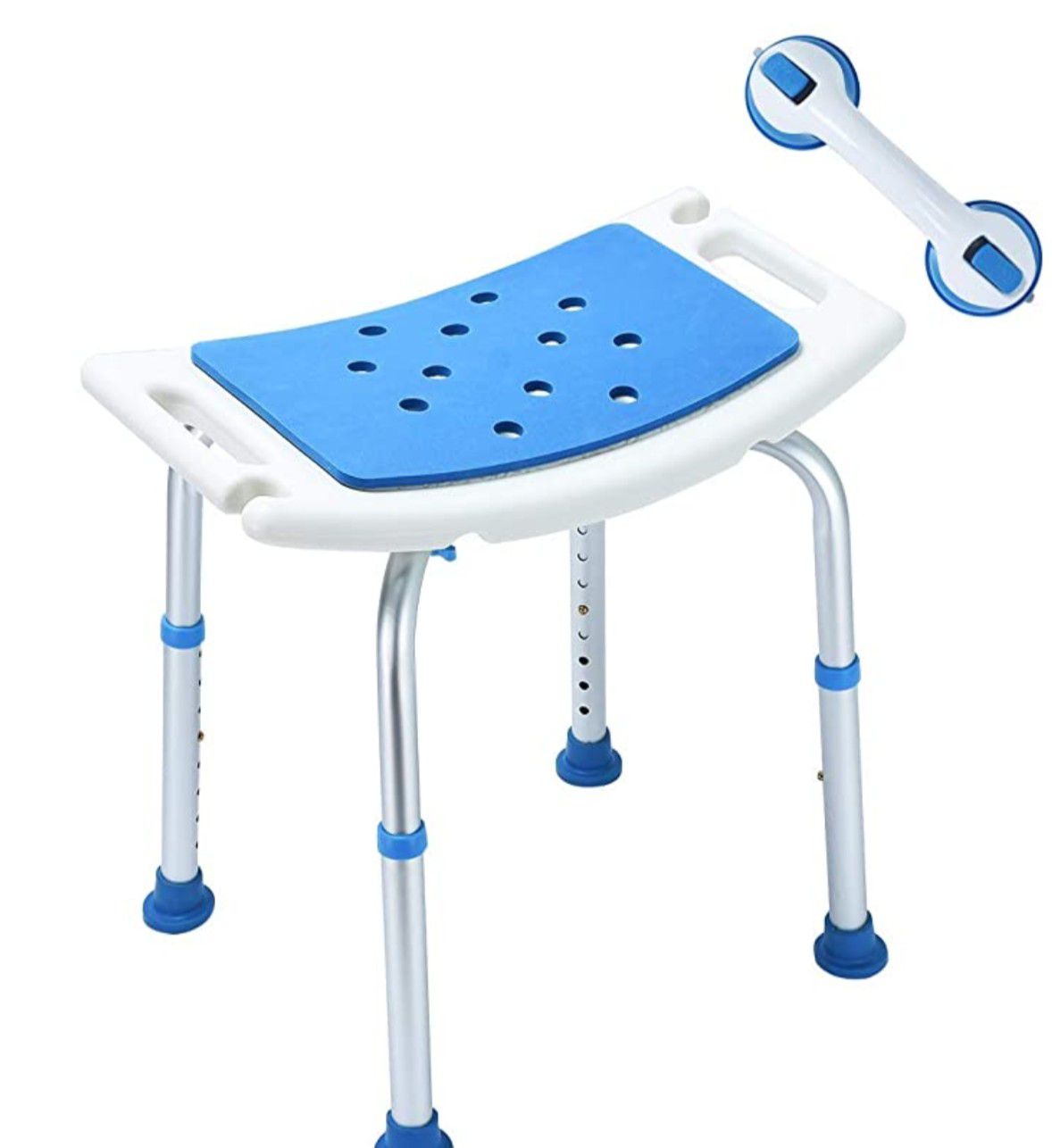 shower stool with support bar,,supports up to 300 pound