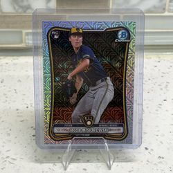 2026 Bowman Chrome Mojo Jacob Misiorowski RC #35 Milwaukee Brewers