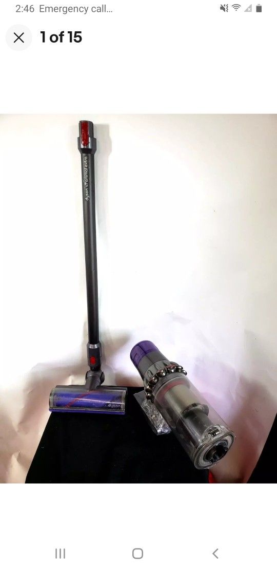 Dyson Cyclone V10 Bagless Vacuum Cleanerr - BLK Wand Head W/ BROKEN HANDLE WORKS

